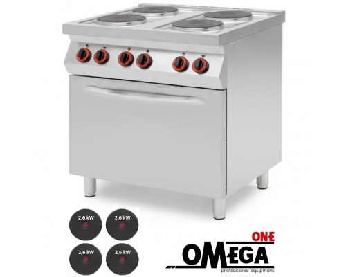 4 Ring Electric Range + Electric Convection Oven