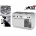 ProChef 6 Burner Gas Stove with Static Gas Oven GN 1/1