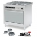 Gasherd 5 Flammen mit Ventilator Gas-Backofen 