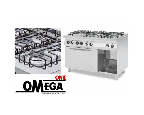 ProChef 6 Burners Gas Range Cooker with Electric Oven GN 1/1