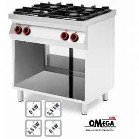 4 Burner Gas Range with Cabinet Base
