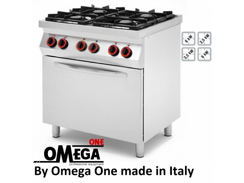 Electric range with shop cast iron burners
