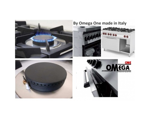 6 Burner Gas Stove with Static Gas Oven GN 1/1