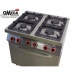 4 Flammen Gasherd mit Elektro-Multifunktionsbackofen GN 1/1