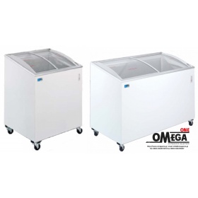 FIVSC Sliding Curved Glass Lid Chest Freezer