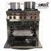 4 Flammen Gasherd mit Elektro-Multifunktionsbackofen GN 1/1