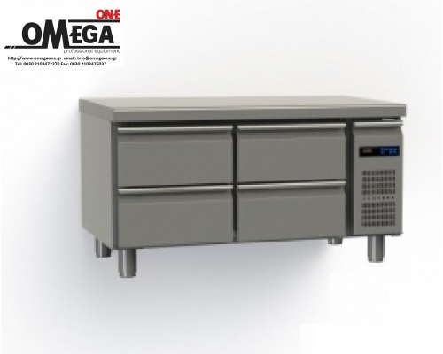 4 Drawers Refrigerated Counters Without Compressor dim. 1145x700x640 mm