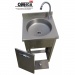 Gastro Handwaschbecken aus Edelstahl Fussbedienung, Standmodell