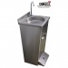Gastro Handwaschbecken aus Edelstahl Fussbedienung, Standmodell