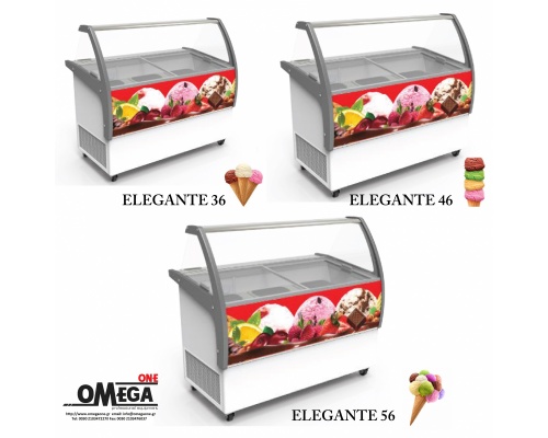 ELEGANTE Ice Cream Display Freezer Units