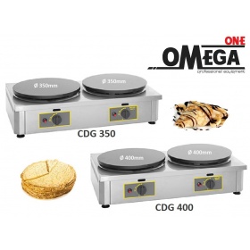Roller Grill CDG 350mm and 400mm Double Gas Crepe Maker