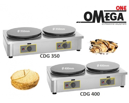 Roller Grill CDG 350mm and 400mm Double Gas Crepe Maker