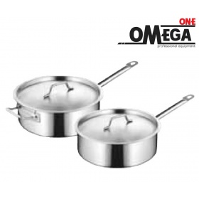 201 Stainless Steel Pot with Lid -1 handle