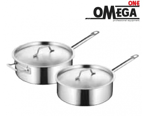 201 Stainless Steel Pot with Lid -1 handle