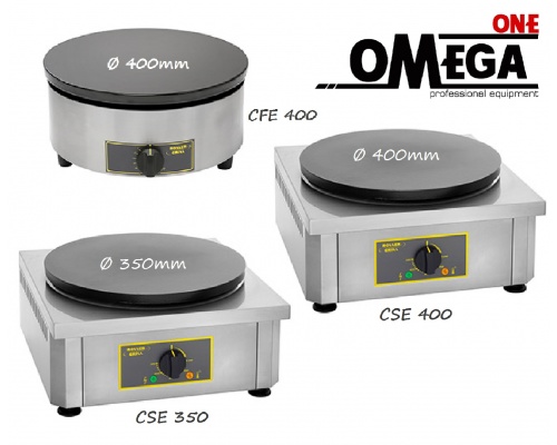 Roller Grill CDE 350mm and 400mm Single Electric Crepe Maker