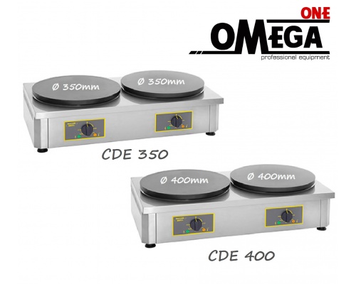 Elektro-Crépe Crêpegerät 350mm und 400mm -2 Platten Roller Grill