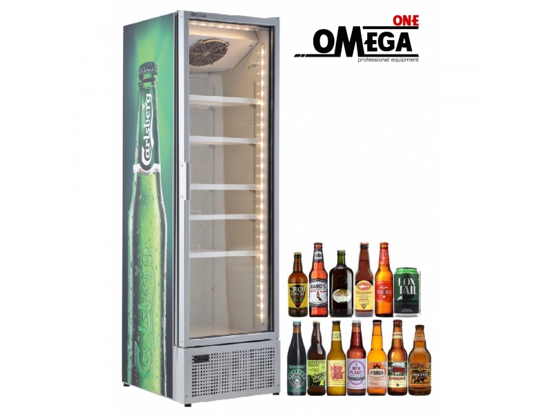 Bier Getränkekühlschrank Glastü flaschenkühlschrank glastür, Display  Getränke Kühlschrank, Gastro Flaschenkühler Umluftkühlung 448 Liter, Gastro  Flaschenkühler