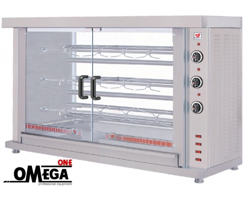 ΗΚ3 3 Spit Electric Chicken Rotisserie Oven