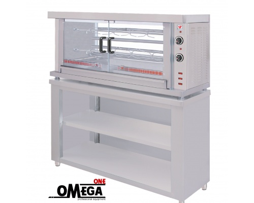 Hähnchengrill Elektro 2 Spieße mit Base ΗΚ2S