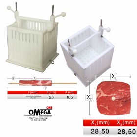 Professional Polyethylene Kebab Maker Box 150 gr 49 pieces 