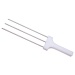 Stainless trident for meat perforation