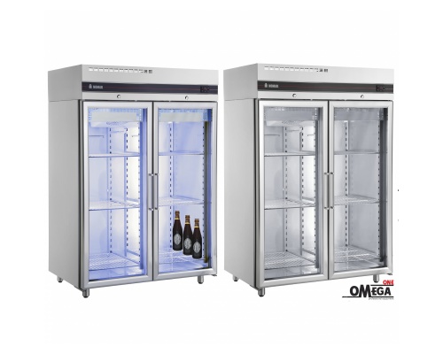 Double Glass Door Upright Bottle Beer Cooler -2°C / +8°C Omega One