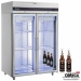Double Glass Door Upright Bottle Beer Cooler -2°C / +8°C Omega One