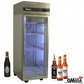 Glastürkühlschrank mit Umluftkühlung 1 Tür 654 liter 