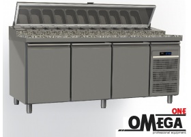 Refrigerated Pizza Prep Counter with Granite 