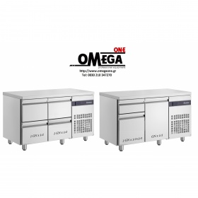 1342 mm Catering Refrigerated Counters with door and drawers compartments