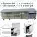 Unterbau-Kühltisch  2240mm