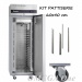 Single Doors Cabinet Refrigerator with 4 CASTORS Stainless Steel 654 Ltr 