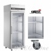 Gewerbekühlschrank mit Glastüren und 4 Räder 654 Ltr