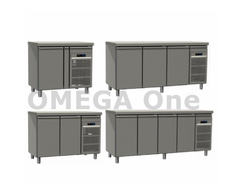 Line 600 2 Doors Freezer Prep Counter 