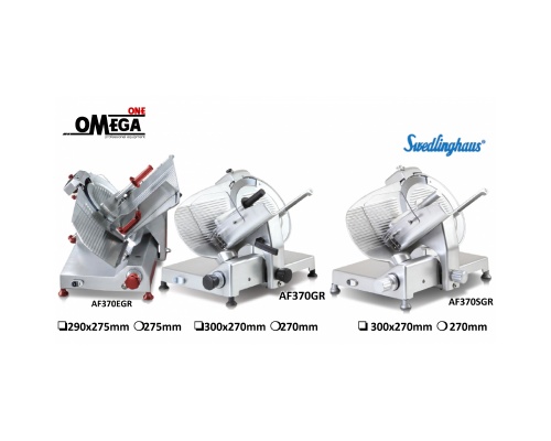 370mm Slicers Belt/driven transmission