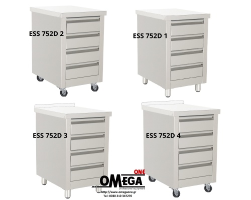 Cupboard with set of drawers 