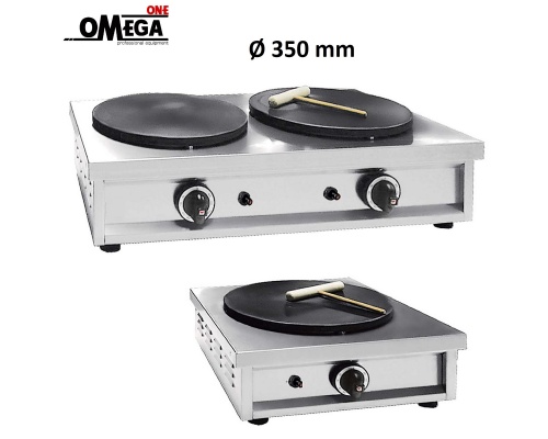 Double and Single Gas Grills Crepe Makers