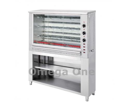 3 Spit Electric Rotisserie Oven with Base | Omega One 