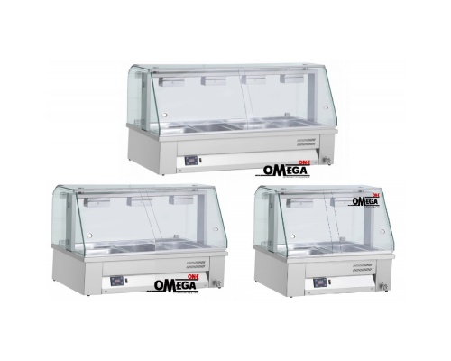 1/1 GN Table Top Bain Marie with Glass Screen -Wet Heat 
