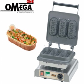 Gastro Waffeleisen 3 Waffel Baguette