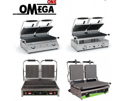 Double  Panini Machines | Ribbed Plates