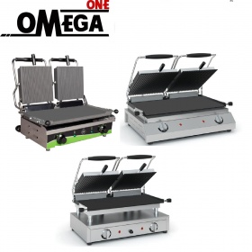 Doppel Kontaktgrill | Gerillte und Glatt Platte