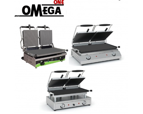 Doppel Kontaktgrill | Gerillte und Glatt Platte