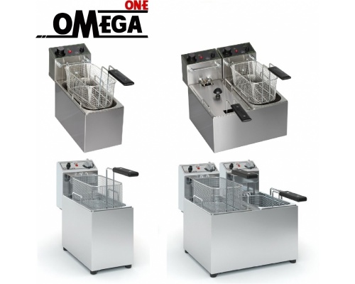 4 Ltr Double and Single Tank Electric Countertop Fryers