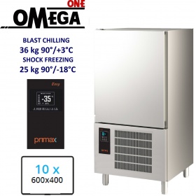 10 Trays 600x400mm Blast Freezers & Blast Chillers Control panel Semi Touch