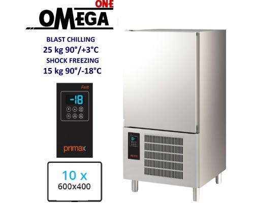 10 Ταψιά 600×400mm Προγραμματιζόμενο BLAST CHILLERS-SHOCK FREEZERS Primax