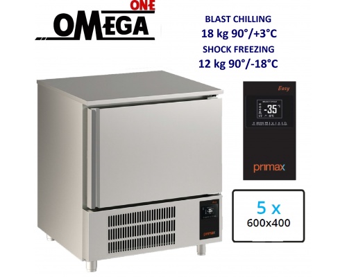 5 Trays 600x400mm Blast Freezers & Blast Chillers Control panel Semi Touch