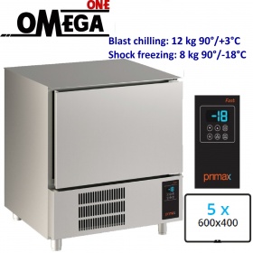 5 Ταψιά 600×400mm Προγραμματιζόμενο BLAST CHILLERS-SHOCK FREEZERS Primax