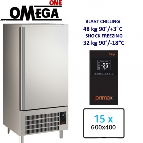15 Trays 600x400mm Blast Freezers & Blast Chillers Control panel Semi Touch