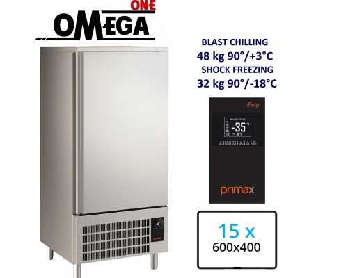 15 Trays 600x400mm Blast Freezers & Blast Chillers Control panel Semi Touch